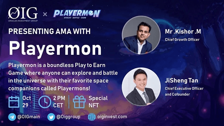 OIG AMA with Playermon